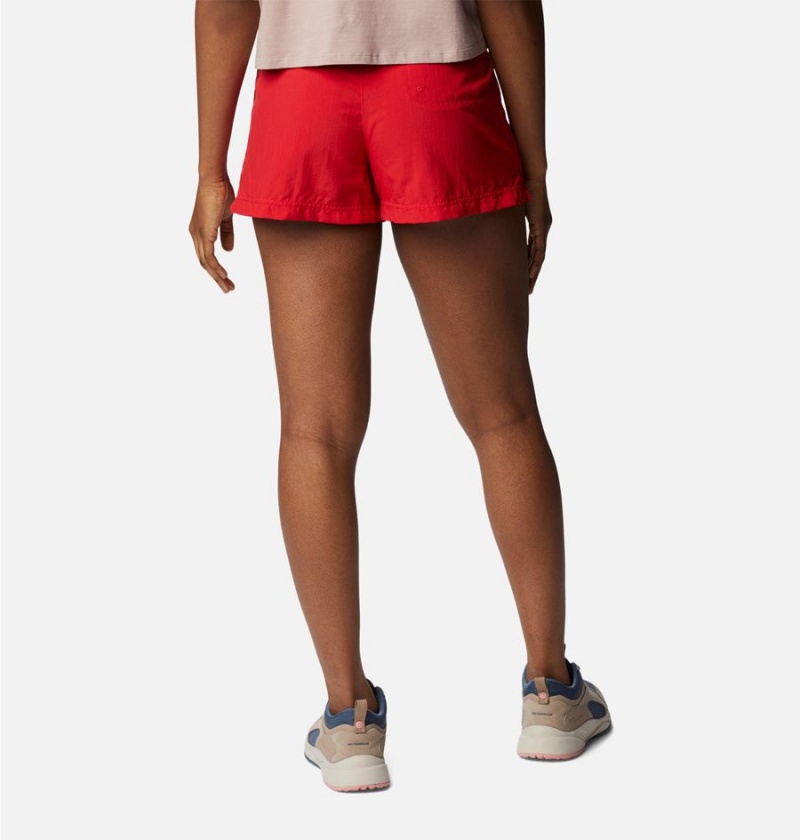 Columbia Sandy River Women's Shorts Red | LBJUKH-760