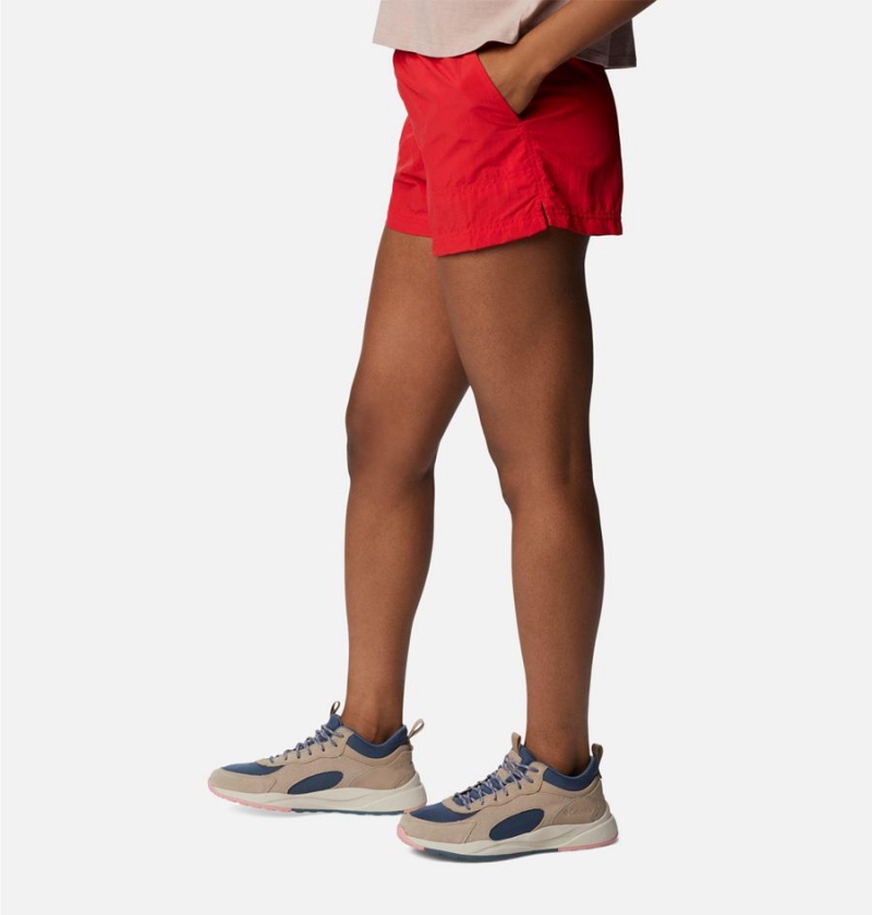 Columbia Sandy River Women's Shorts Red | LBJUKH-760