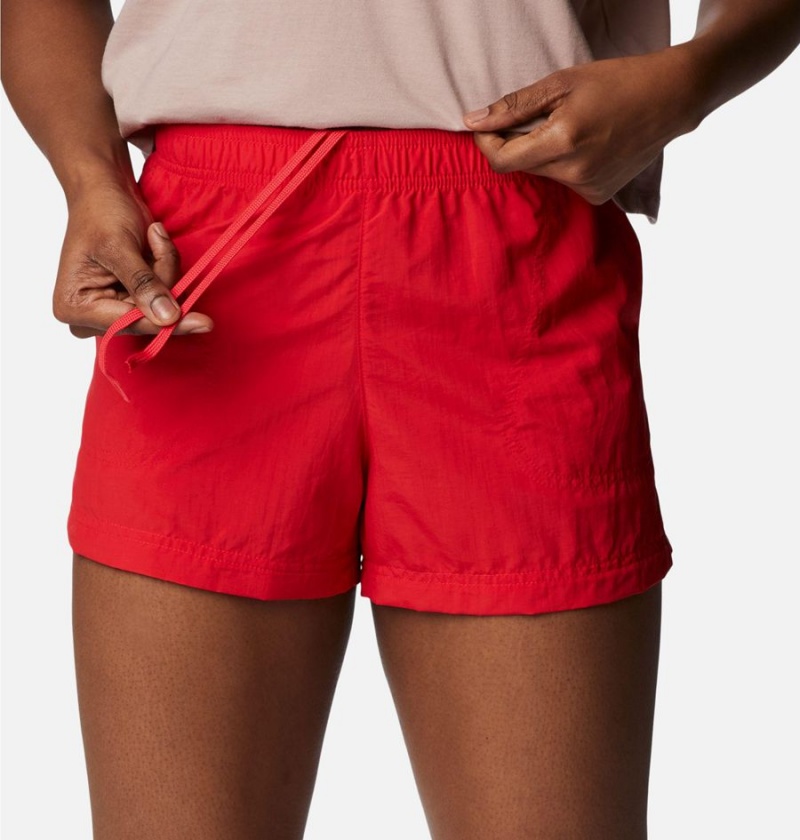 Columbia Sandy River Women's Shorts Red | LBJUKH-760
