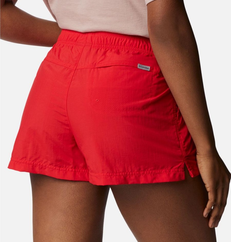 Columbia Sandy River Women's Shorts Red | LBJUKH-760
