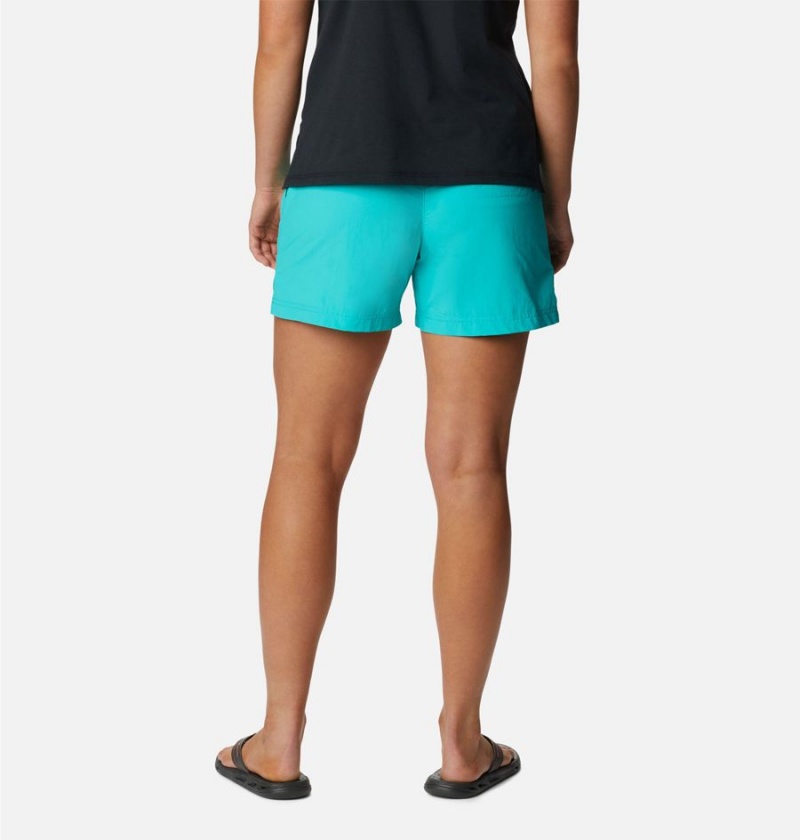 Columbia Sandy River Women's Shorts Turquoise | UFDHNE-870