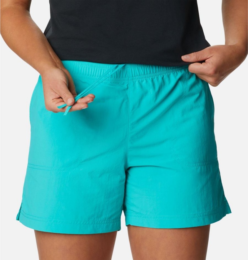Columbia Sandy River Women's Shorts Turquoise | UFDHNE-870