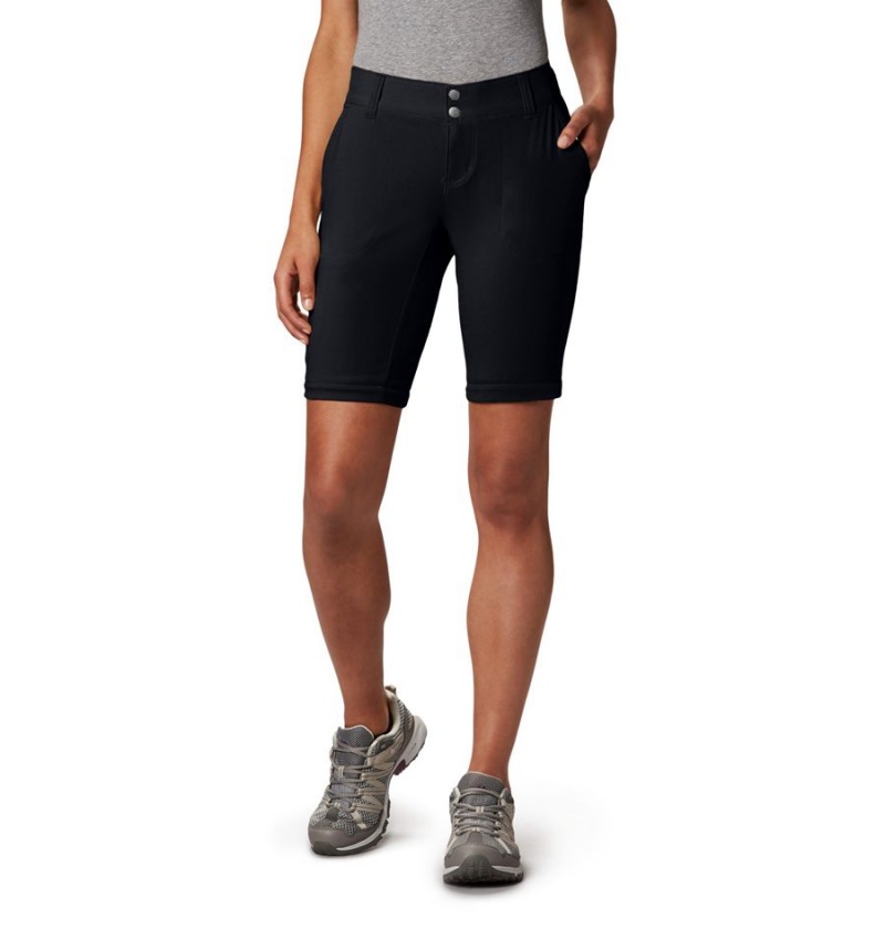 Columbia Saturday Trail II Stretch Convertible Women's Pants Black | UZGHVO-760