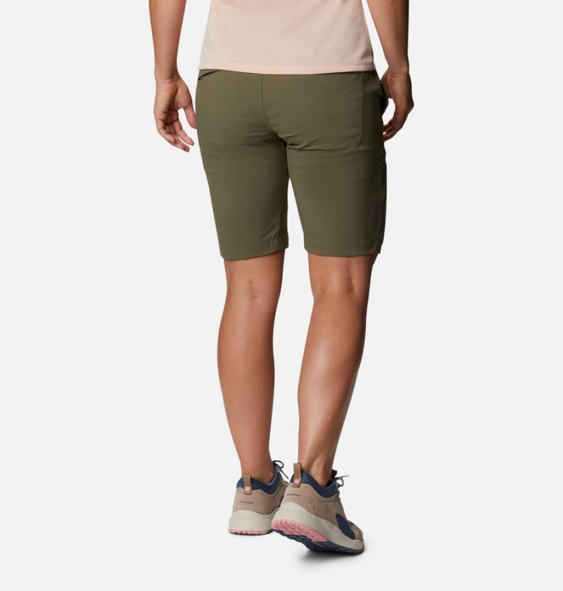 Columbia Saturday Trail Long Women's Shorts Green | RBMSPY-817