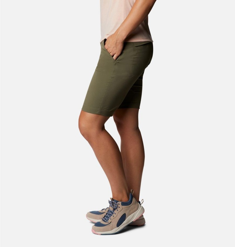 Columbia Saturday Trail Long Women's Shorts Green | RBMSPY-817
