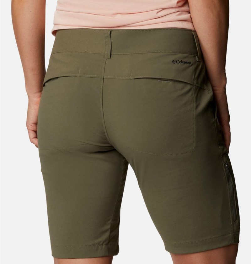Columbia Saturday Trail Long Women's Shorts Green | RBMSPY-817