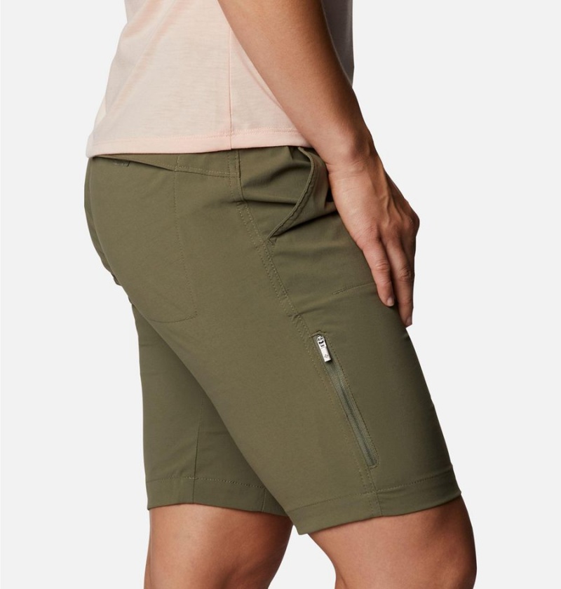 Columbia Saturday Trail Long Women's Shorts Green | RBMSPY-817