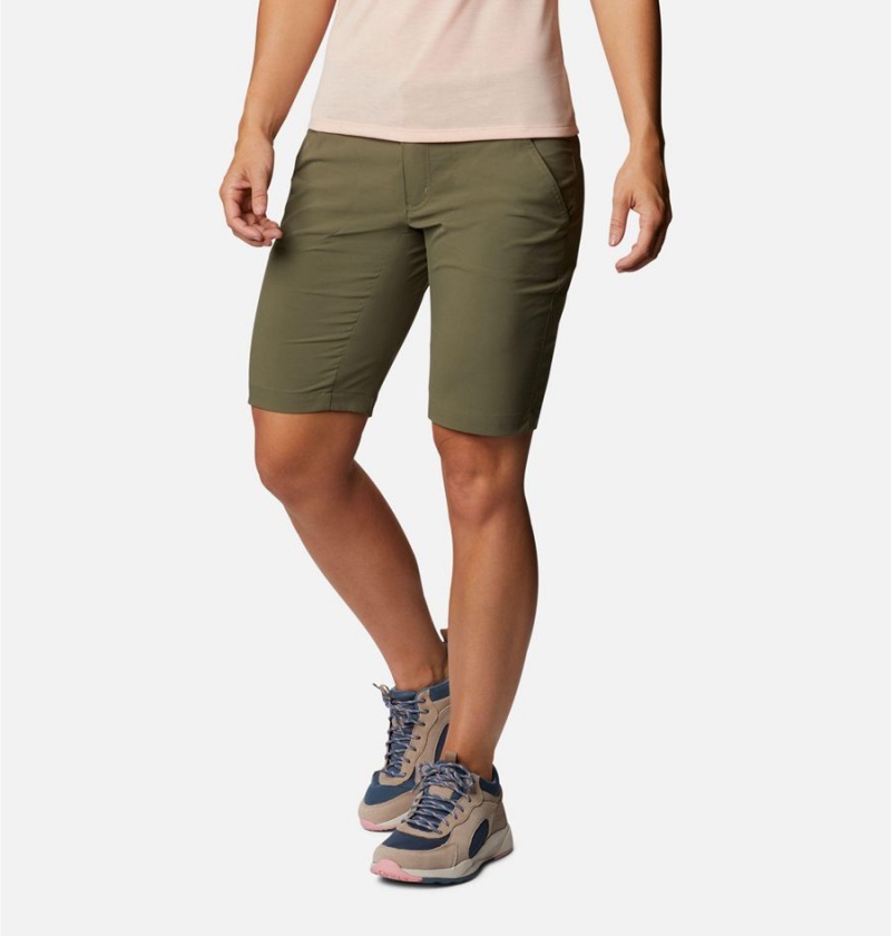 Columbia Saturday Trail Long Women\'s Shorts Green | RBMSPY-817