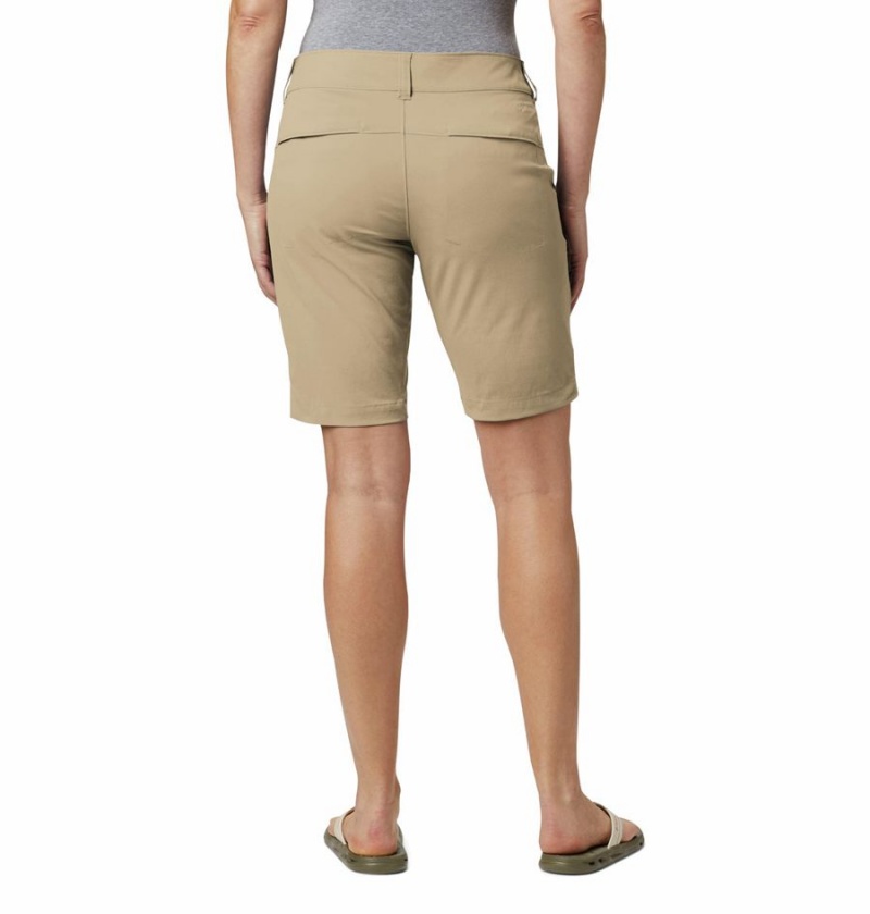 Columbia Saturday Trail Long Women's Shorts Khaki | ACJMNH-287