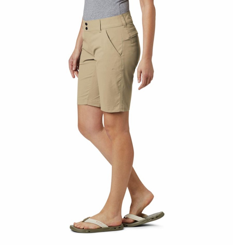 Columbia Saturday Trail Long Women's Shorts Khaki | ACJMNH-287