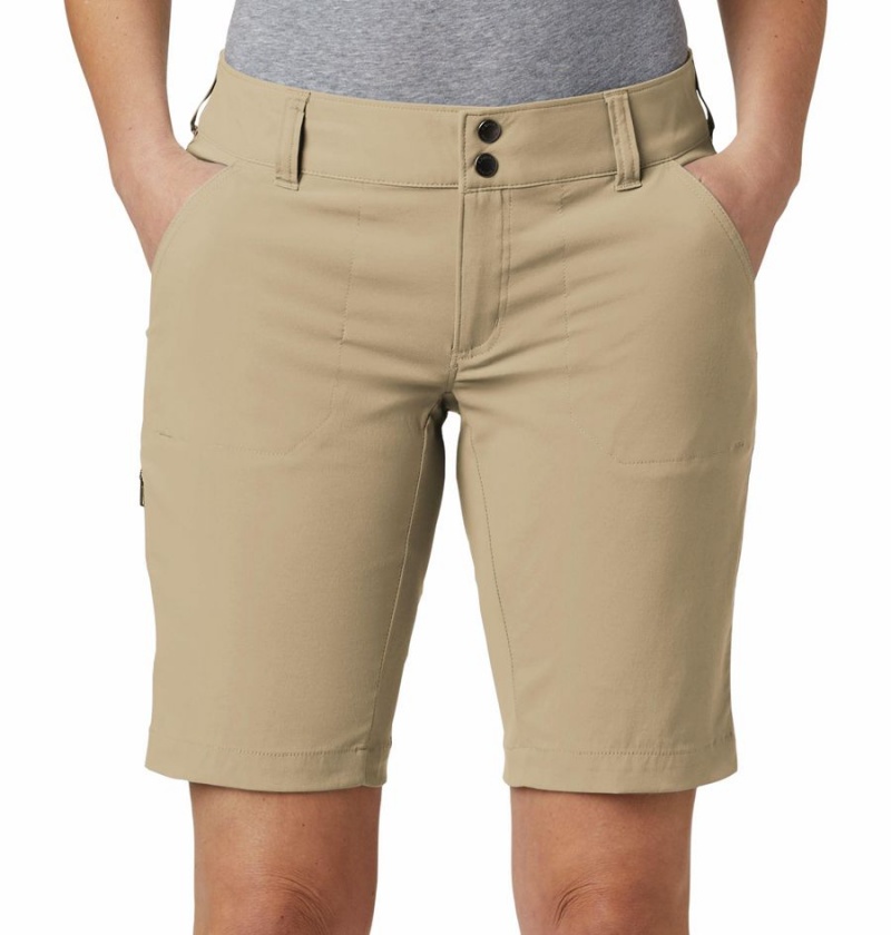 Columbia Saturday Trail Long Women's Shorts Khaki | ACJMNH-287