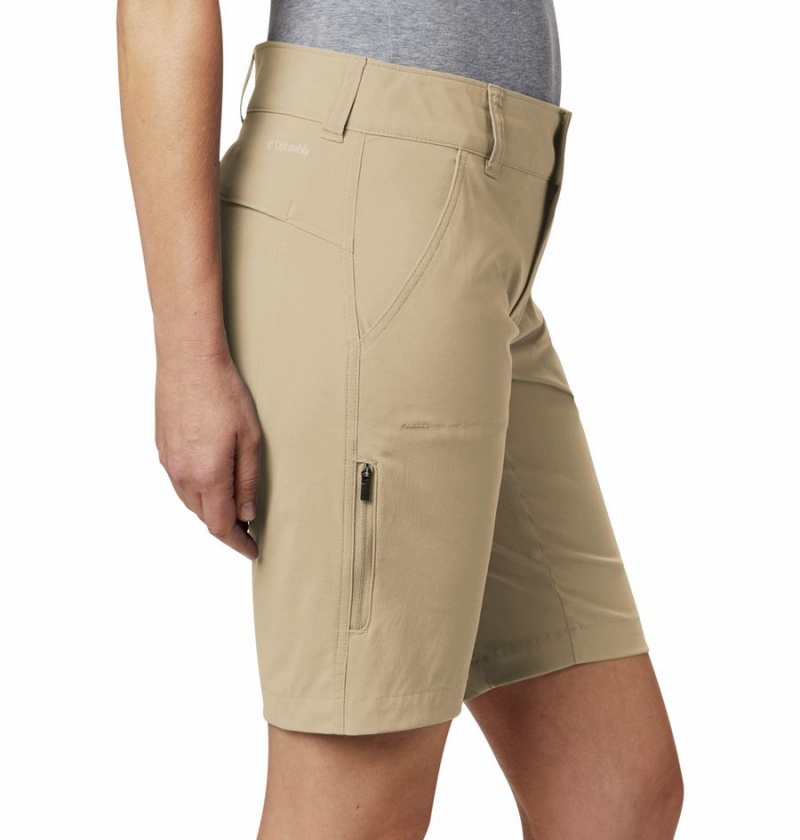 Columbia Saturday Trail Long Women's Shorts Khaki | ACJMNH-287