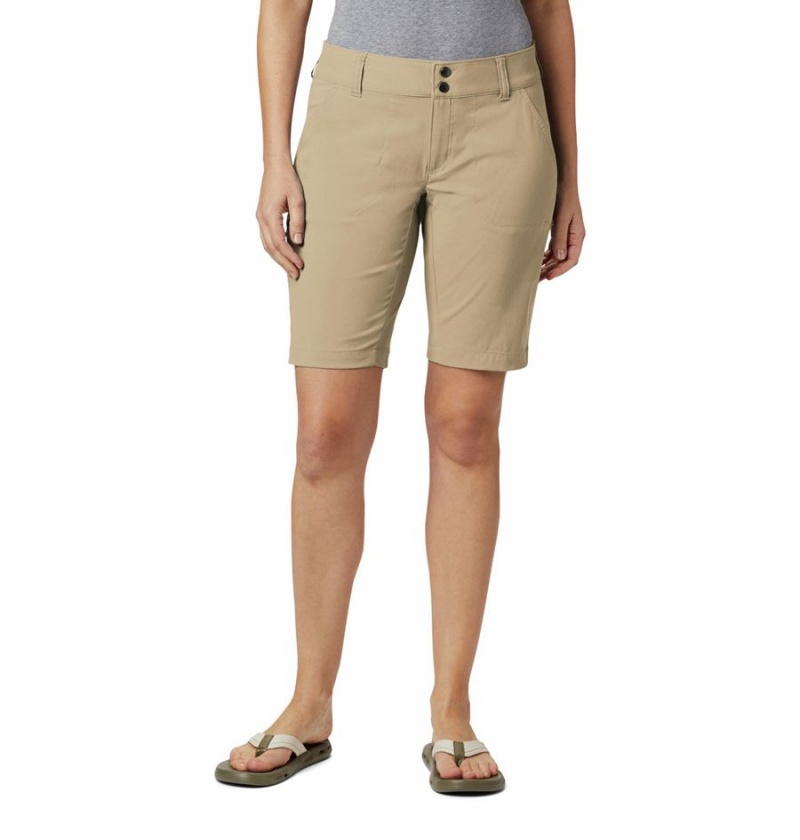 Columbia Saturday Trail Long Women\'s Shorts Khaki | ACJMNH-287