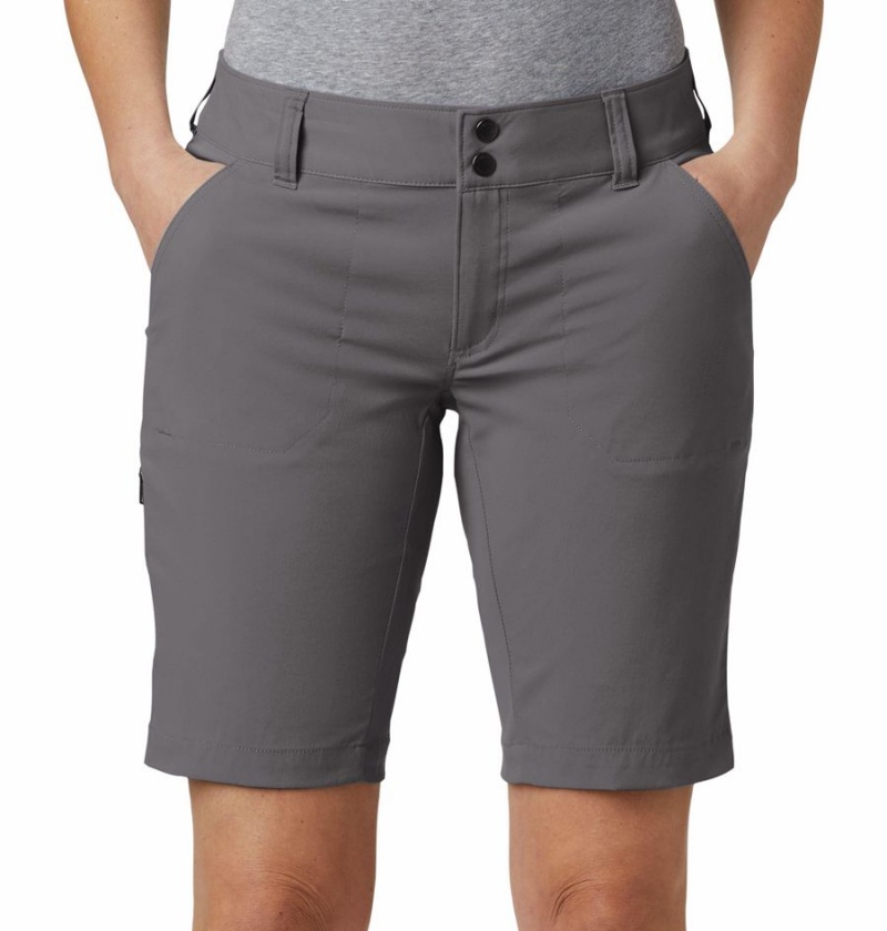 Columbia Saturday Trail Long Women's Shorts Grey | DMSPBL-574