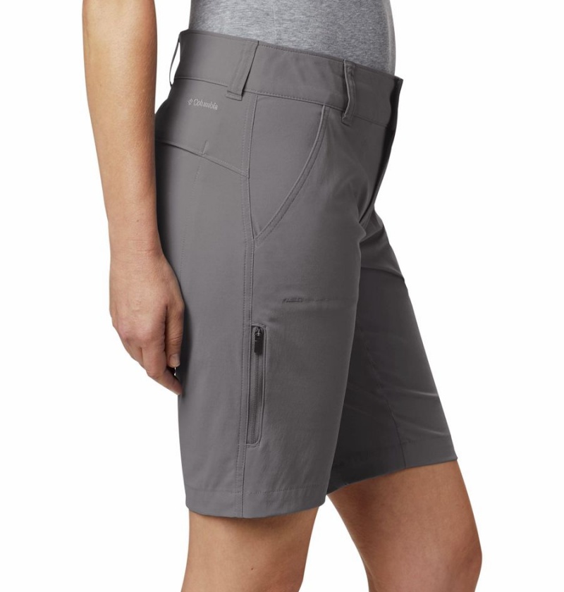 Columbia Saturday Trail Long Women's Shorts Grey | DMSPBL-574