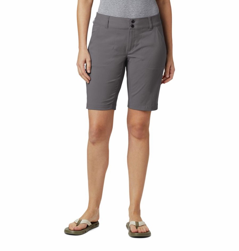 Columbia Saturday Trail Long Women\'s Shorts Grey | DMSPBL-574