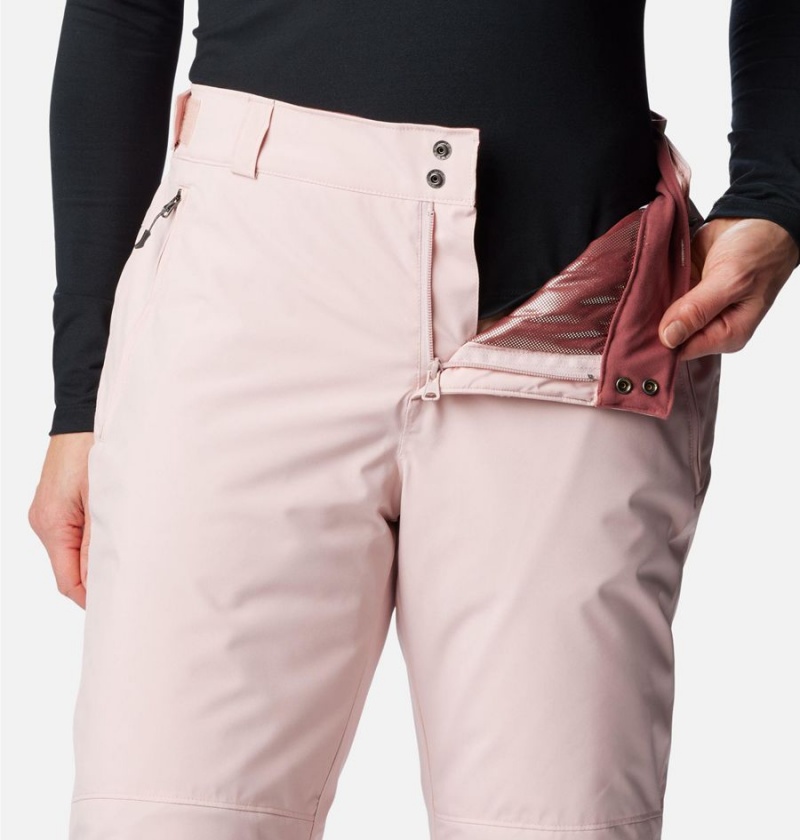 Columbia Shafer Canyon Insulated Ski Women's Pants Pink | ZXMTAO-389