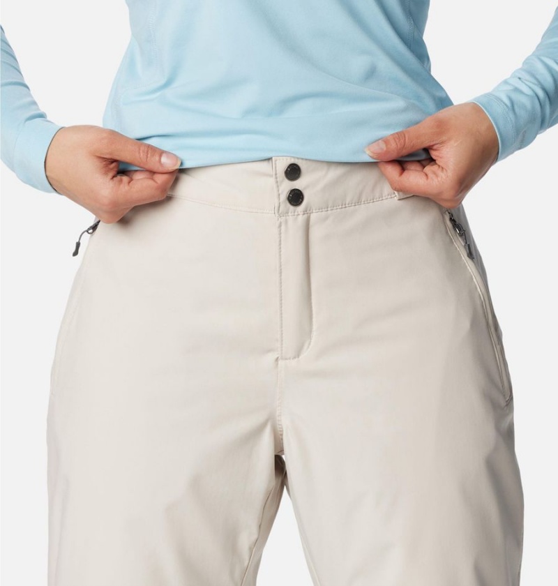 Columbia Shafer Canyon Insulated Ski Women's Pants White | OYBNPT-092
