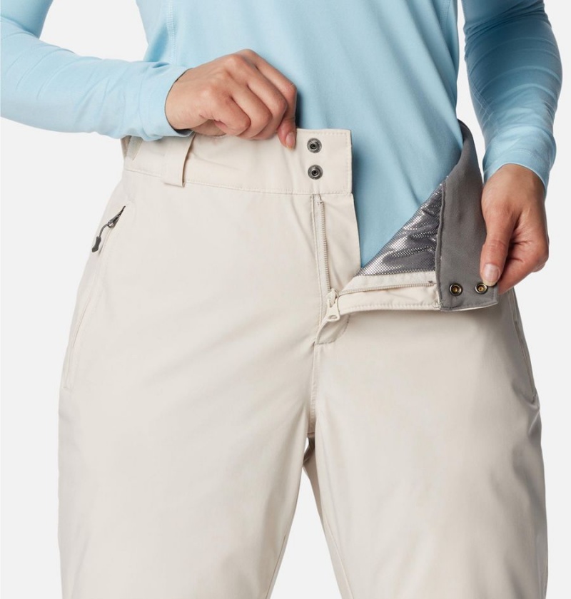 Columbia Shafer Canyon Insulated Ski Women's Pants White | OYBNPT-092