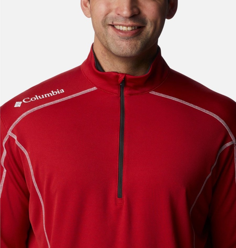 Columbia Shotgun Quarter Zip Golf Men's Pullover Red | BSXDZF-539