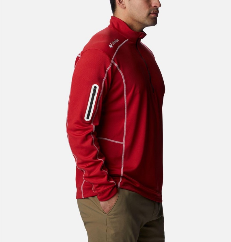 Columbia Shotgun Quarter Zip Golf Men's Pullover Red | BSXDZF-539
