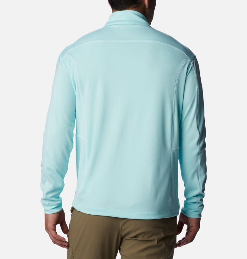 Columbia Shotgun Quarter Zip Golf Men's Pullover Turquoise | TBSYGZ-827