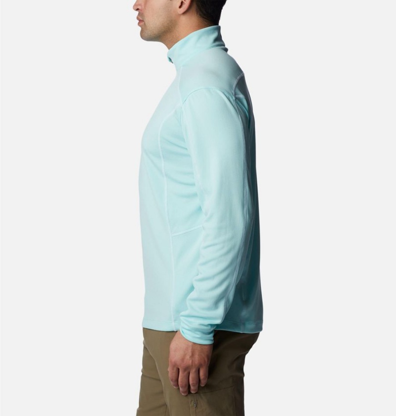 Columbia Shotgun Quarter Zip Golf Men's Pullover Turquoise | TBSYGZ-827