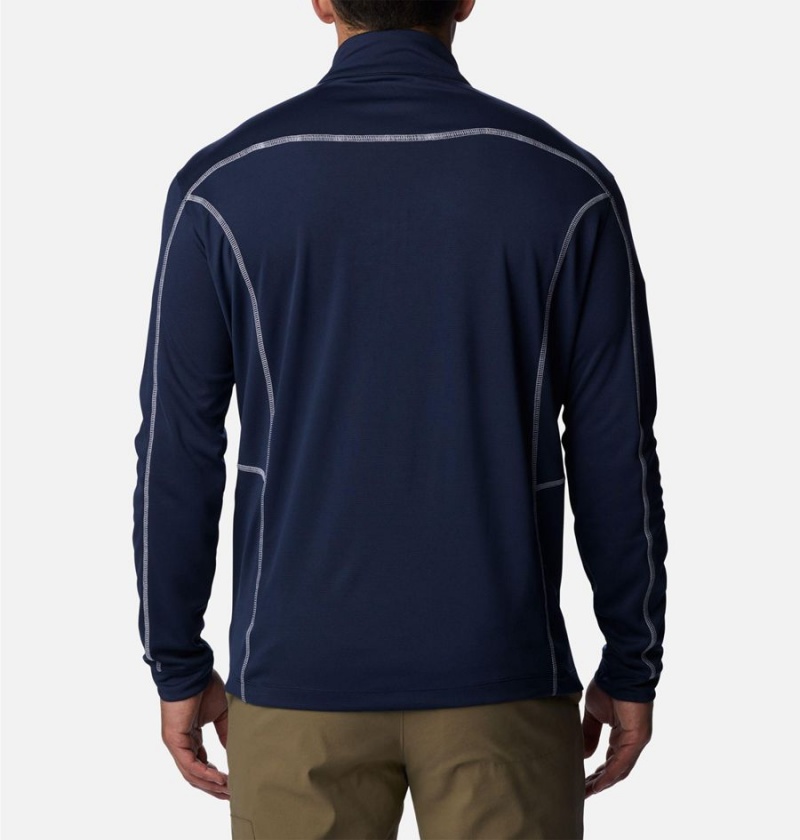 Columbia Shotgun Quarter Zip Golf Men's Pullover Navy | WRVTUH-139