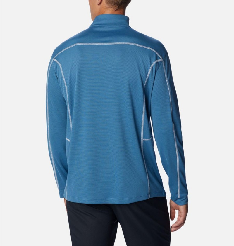 Columbia Shotgun Quarter Zip Golf Men's Pullover Blue | WSRGFI-317