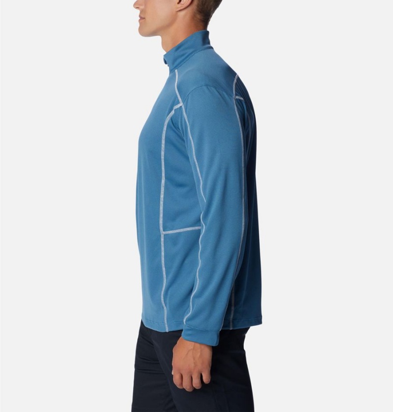 Columbia Shotgun Quarter Zip Golf Men's Pullover Blue | WSRGFI-317