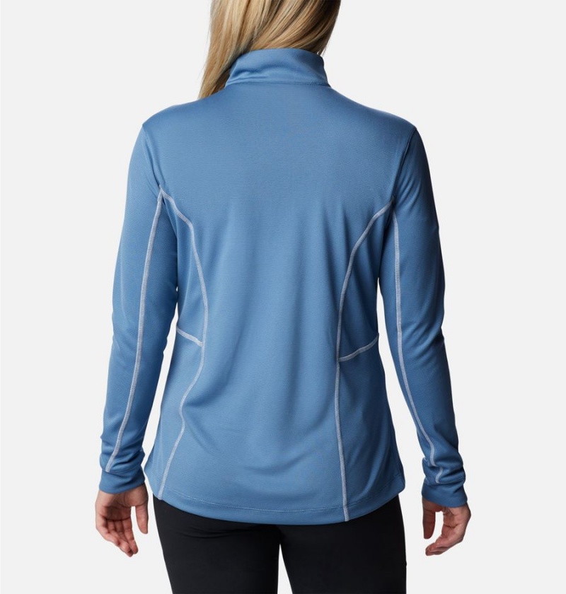 Columbia Shotgun Quarter Zip Golf Women's Pullover Blue | SHRGXQ-364
