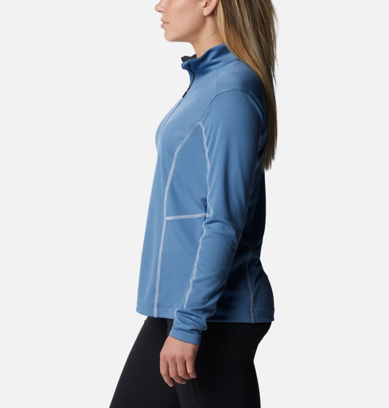 Columbia Shotgun Quarter Zip Golf Women's Pullover Blue | SHRGXQ-364