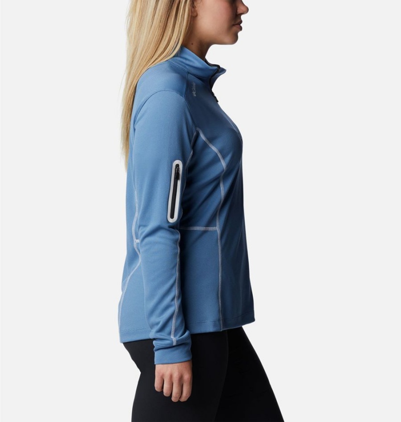 Columbia Shotgun Quarter Zip Golf Women's Pullover Blue | SHRGXQ-364