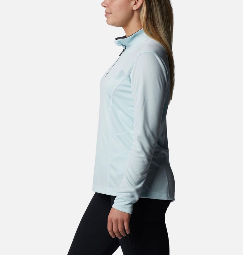 Columbia Shotgun Quarter Zip Golf Women's Pullover Turquoise | RECFOL-875