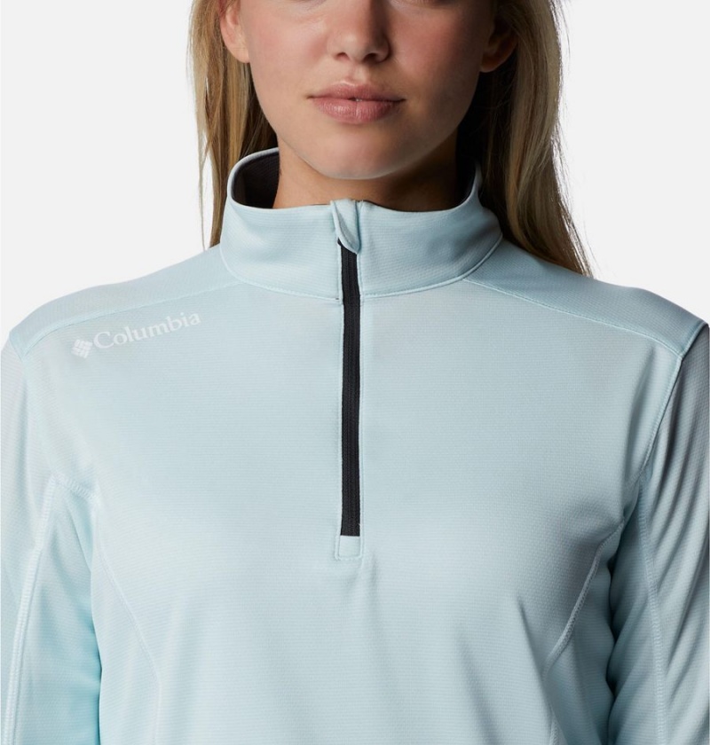 Columbia Shotgun Quarter Zip Golf Women's Pullover Turquoise | RECFOL-875