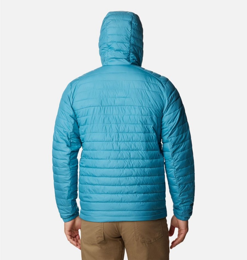 Columbia Silver Falls Hooded Insulated Men's Puffer Jacket Blue | PDSQXO-345