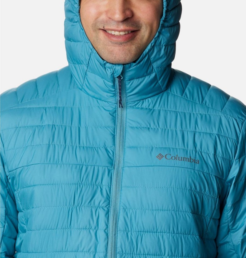 Columbia Silver Falls Hooded Insulated Men's Puffer Jacket Blue | PDSQXO-345