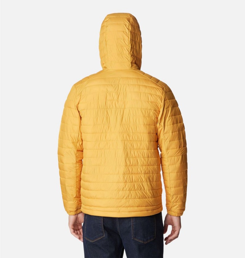 Columbia Silver Falls Hooded Insulated Men's Puffer Jacket Yellow | TSUNGO-695