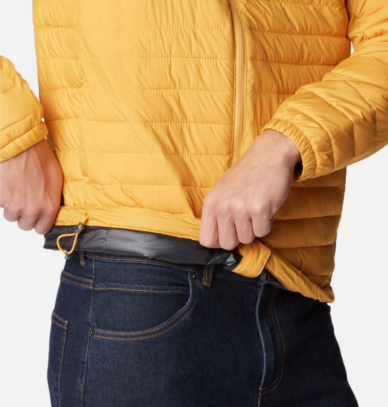 Columbia Silver Falls Hooded Insulated Men's Puffer Jacket Yellow | TSUNGO-695