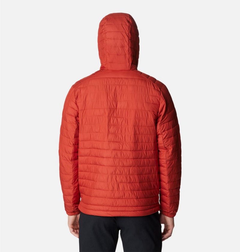Columbia Silver Falls Hooded Insulated Men's Puffer Jacket Red | RSHQBE-036