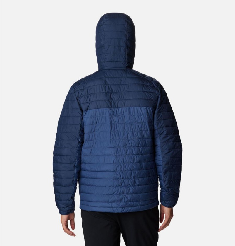 Columbia Silver Falls Hooded Insulated Men's Puffer Jacket Blue | SKLZTE-564