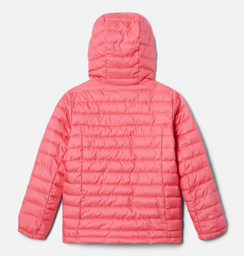 Columbia Silver Falls Hooded Kids' Jacket Pink | IEHYLX-941
