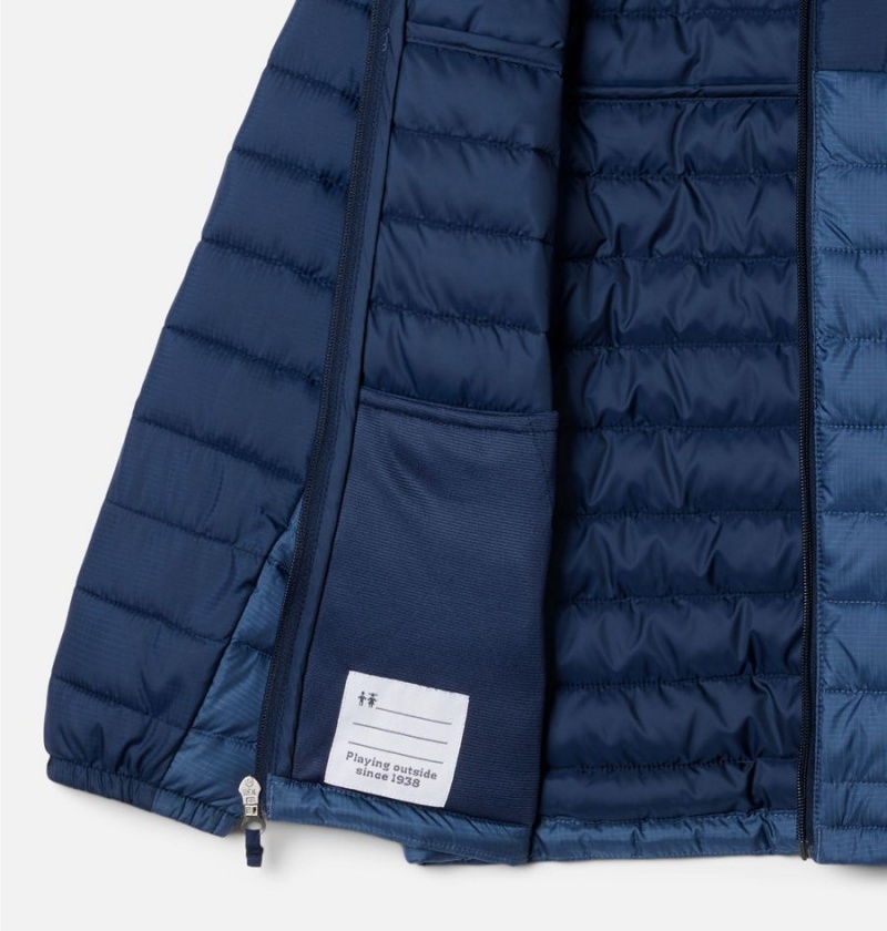 Columbia Silver Falls Hooded Kids' Jacket Blue | QCAWDJ-214