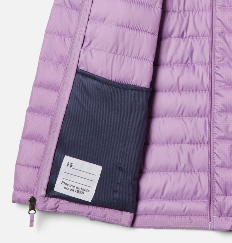 Columbia Silver Falls Hooded Kids' Jacket Purple | LFKVGN-501