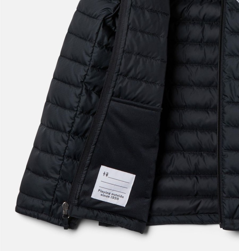 Columbia Silver Falls Hooded Kids' Jacket Black | YRTCLM-085