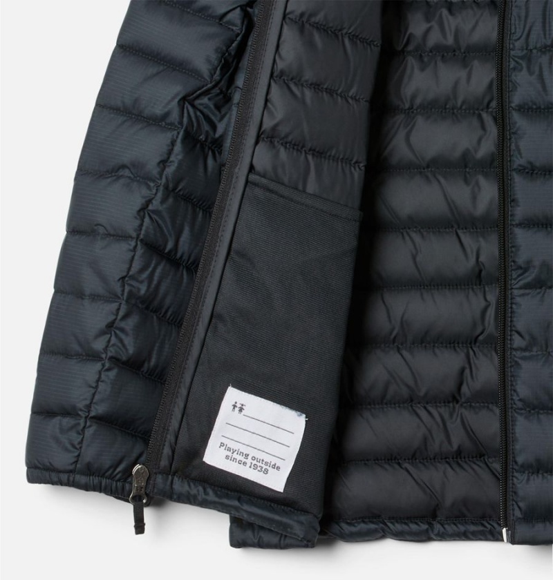 Columbia Silver Falls Hooded Kids' Jacket Black | PMGVFW-204