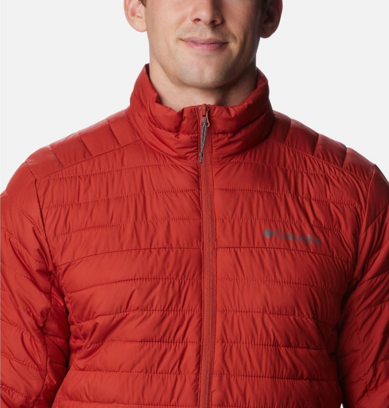 Columbia Silver Falls Insulated Men's Puffer Jacket Red | IVTRJB-725