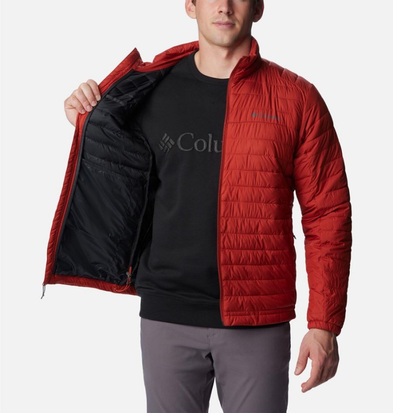 Columbia Silver Falls Insulated Men's Puffer Jacket Red | IVTRJB-725