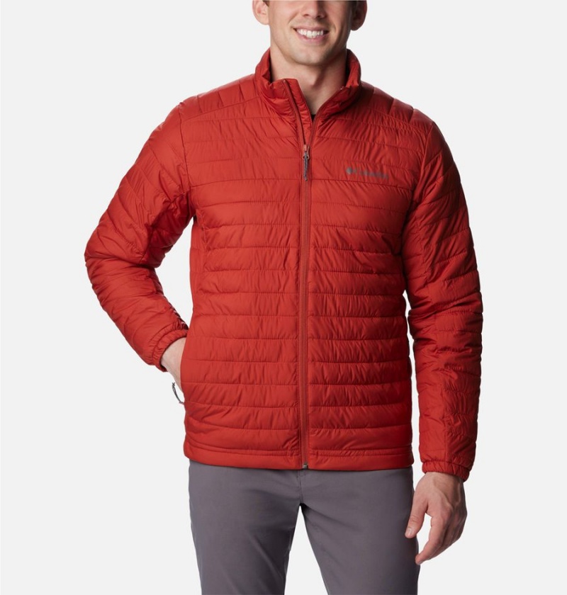 Columbia Silver Falls Insulated Men\'s Puffer Jacket Red | IVTRJB-725