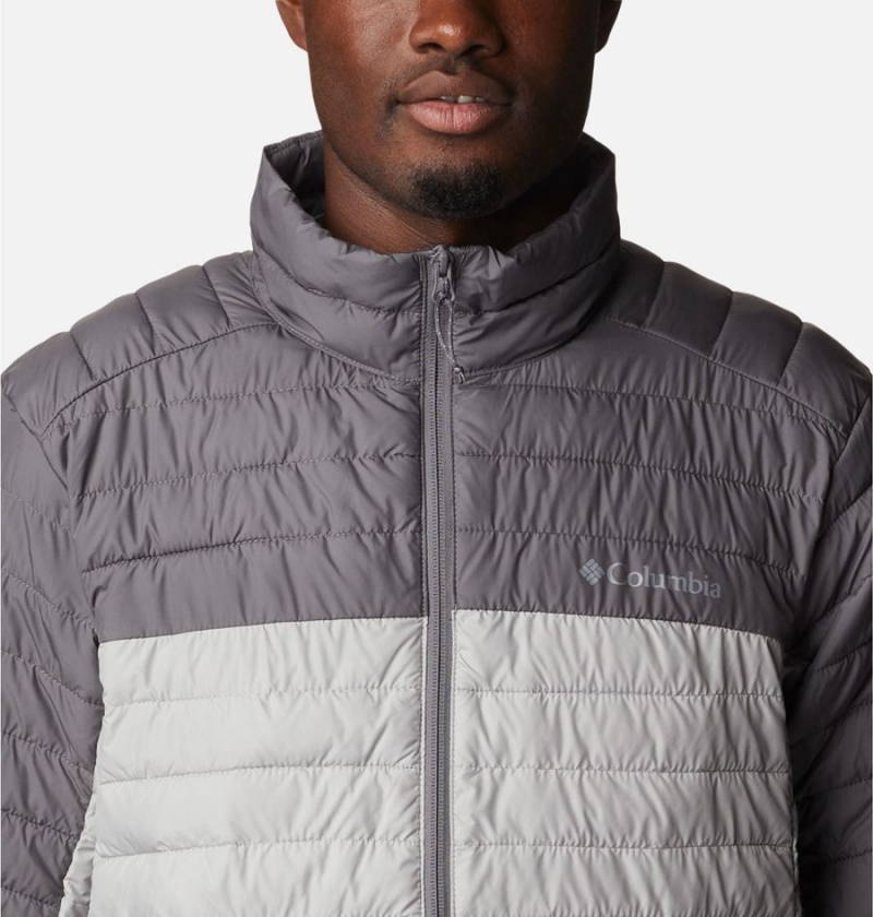 Columbia Silver Falls Insulated Men's Puffer Jacket Grey | ZMNLRK-839